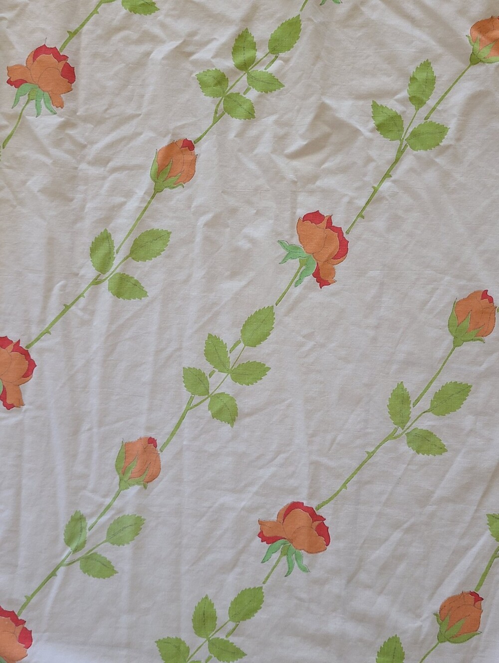 Wamsutta Roses Double Fitted Sheet The Christian Dior Rose (Read)